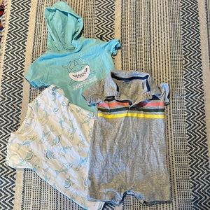 18 Month Button Short Onepiece